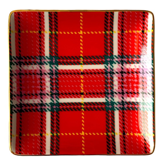 ♠️Kate Spade Christmas Plaid Tray - Picture 3 of 3